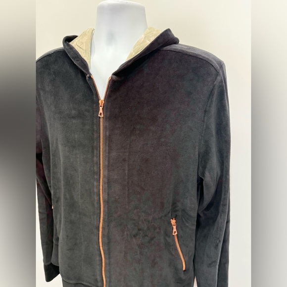 LIMITATO Black velour copper full zip Graphic by Marco Grassi size XL - Picture 4 of 12